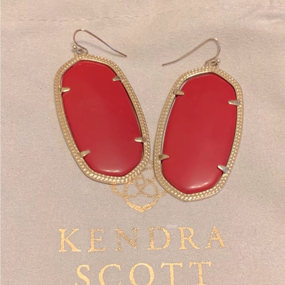 Kendra Scott Danielle Red Earrings